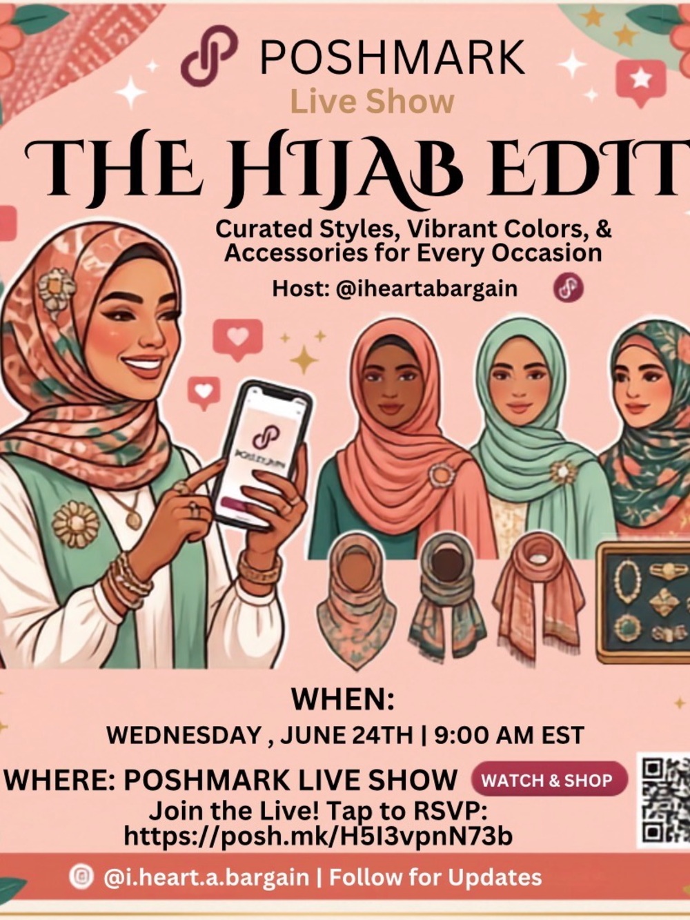 The Hijab (Scarf) / Brooch Edit Live Show